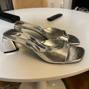 Zara Silver Kitten Hells